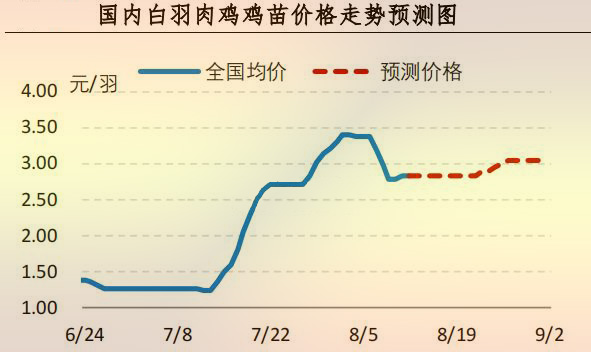 白羽肉雞雞苗價格走勢預測