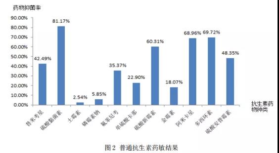 臨床常用抗菌藥物敏感性統計